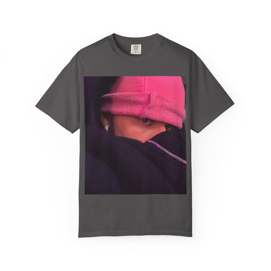 Pink Beanie Pop Star Graphic T- Shirt