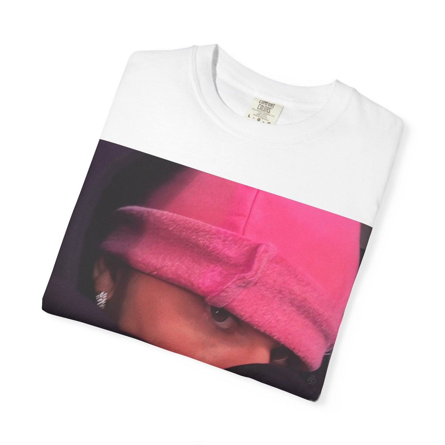 Pink Beanie Pop Star Graphic T- Shirt
