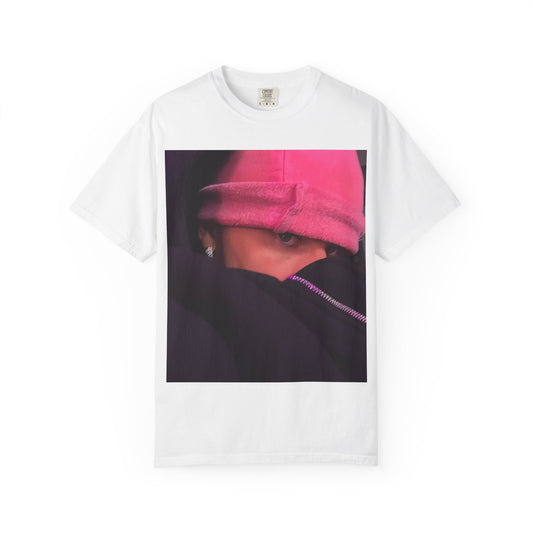 Pink Beanie Pop Star Graphic T- Shirt