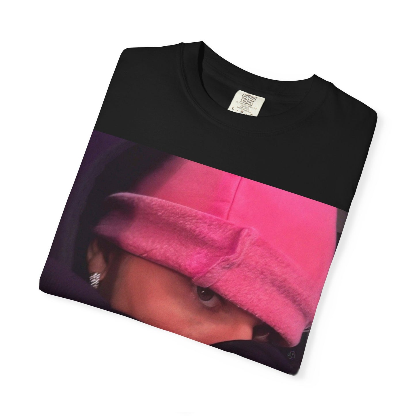 Pink Beanie Pop Star Graphic T- Shirt