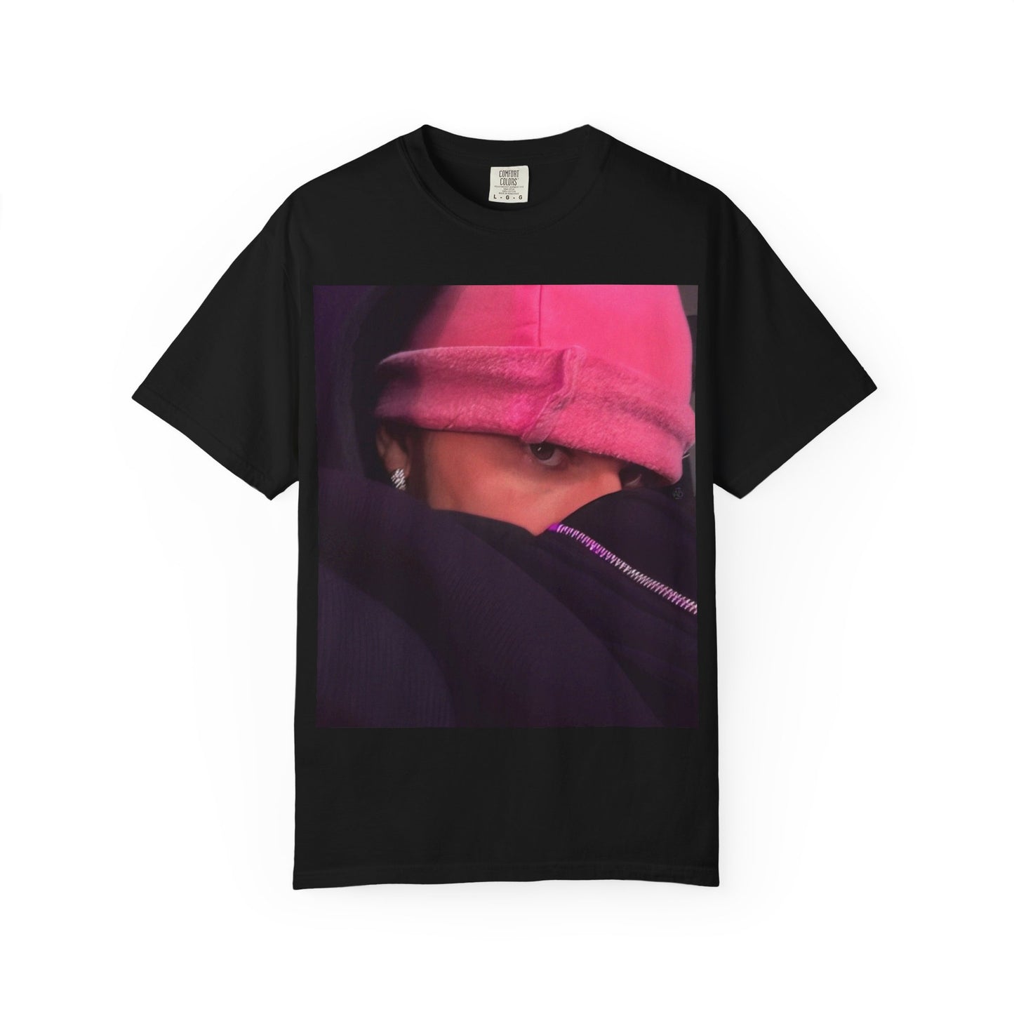Pink Beanie Pop Star Graphic T- Shirt